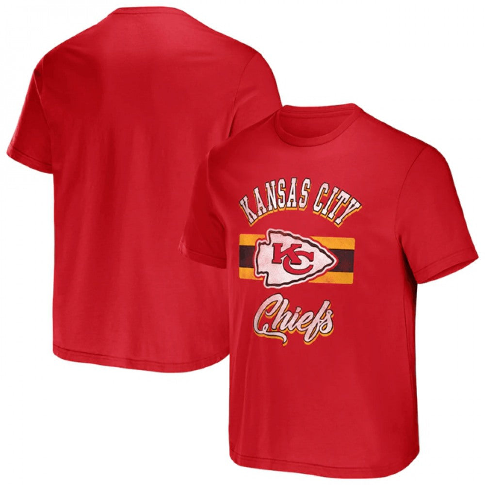 Men's Kansas City Chiefs Red x Darius Rucker Collection Stripe T-Shirt 