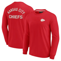 Men's Kansas City Chiefs Red Signature Unisex Super Soft Long Sleeve T-Shirt 