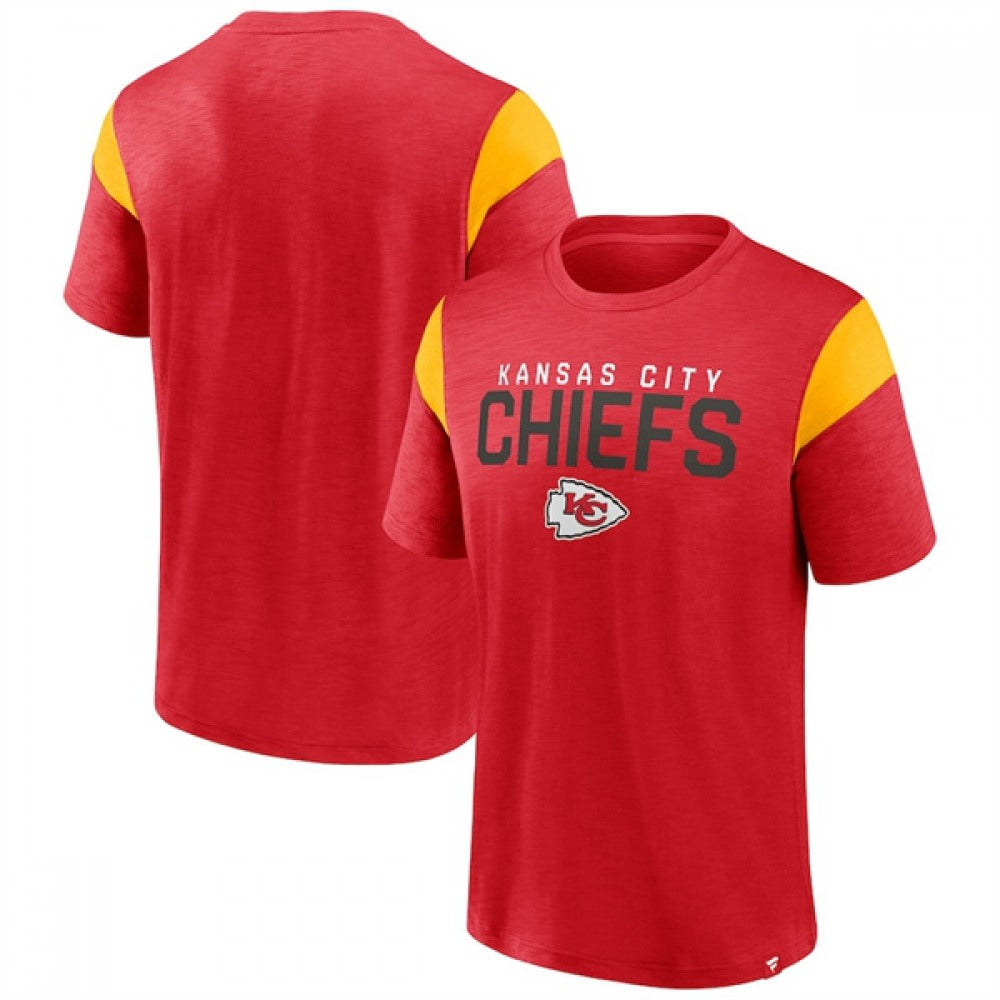 Men's Kansas City Chiefs Red/Gold Home Stretch Team T-Shirt 