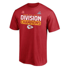 Men's Kansas City Chiefs Red 2020 AFC West Division Champions Flying High NFL T-Shirt 
