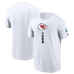 Men's Kansas City Chiefs White Super Bowl LVII Opening Night T-Shirt 