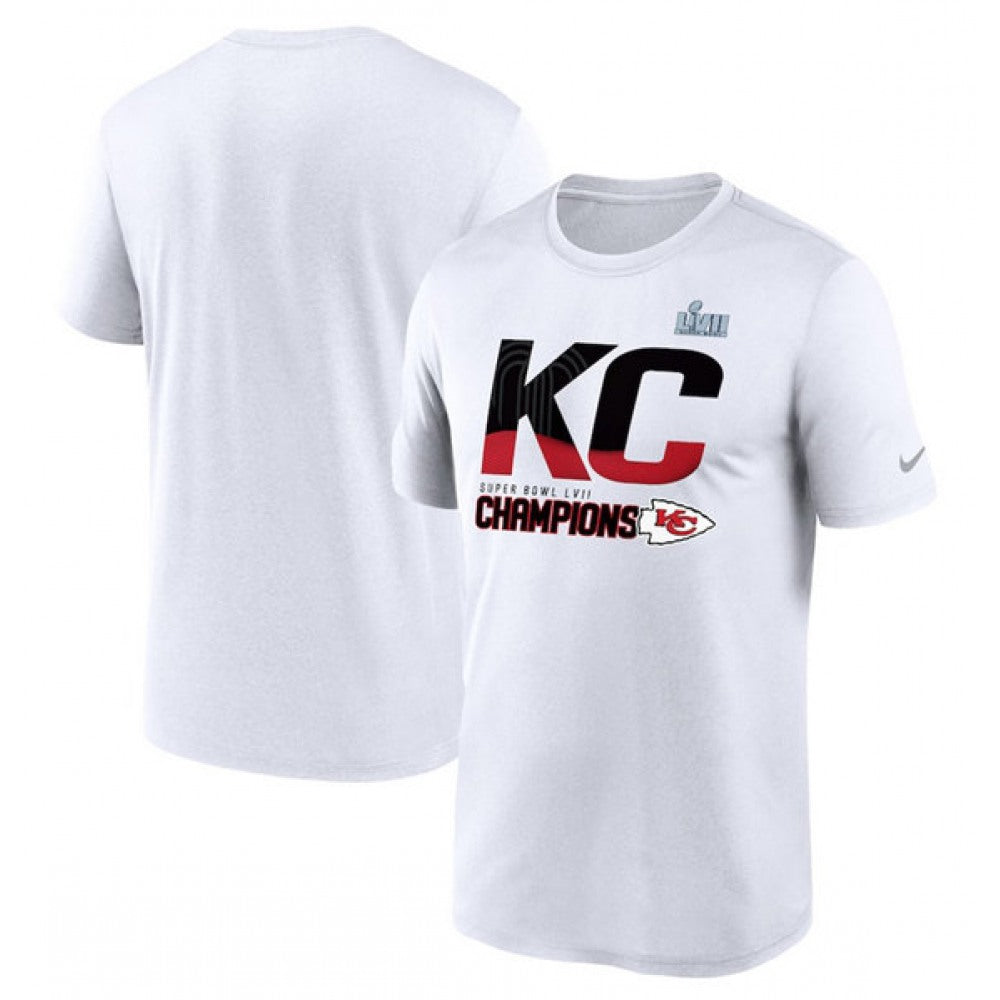 Men's Kansas City Chiefs White Super Bowl LVII Champions Local T-Shirt 