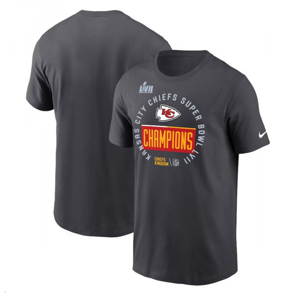 Men's Kansas City Chiefs Super Bowl LVII Champions Locker Room Trophy T-Shirt 