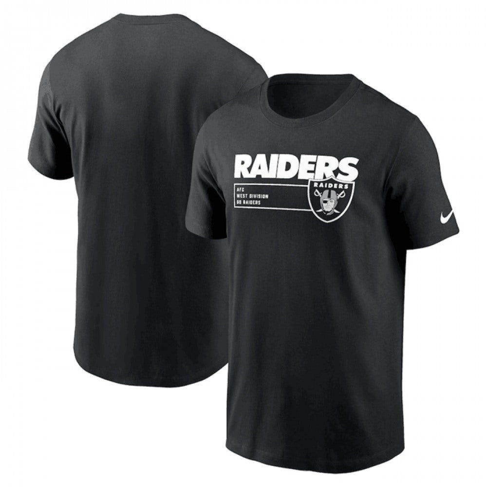 Men's Las Vegas Raiders Black Division Essential T-Shirt 