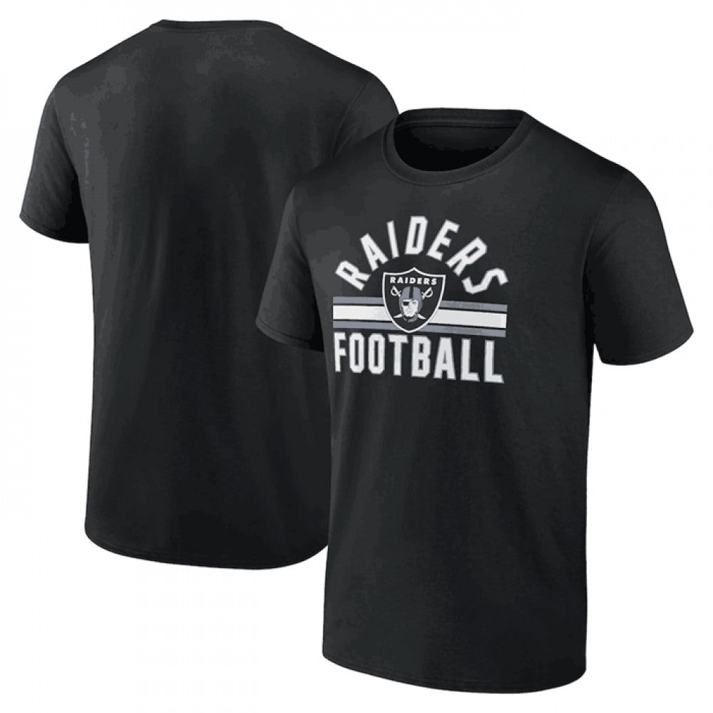 Men's Las Vegas Raiders Black Arch Stripe T-Shirt 