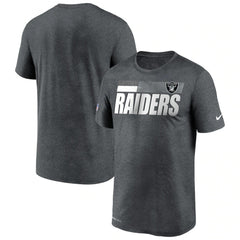 Men's Las Vegas Raiders 2020 Grey Sideline Impact Legend Performance T-Shirt 