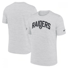 Men's Las Vegas Raiders White Sideline Velocity Stack Performance T-Shirt 