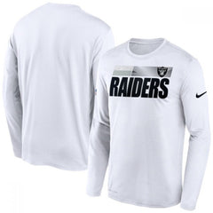 Men's Las Vegas Raiders White Long Sleeve T-Shirt 