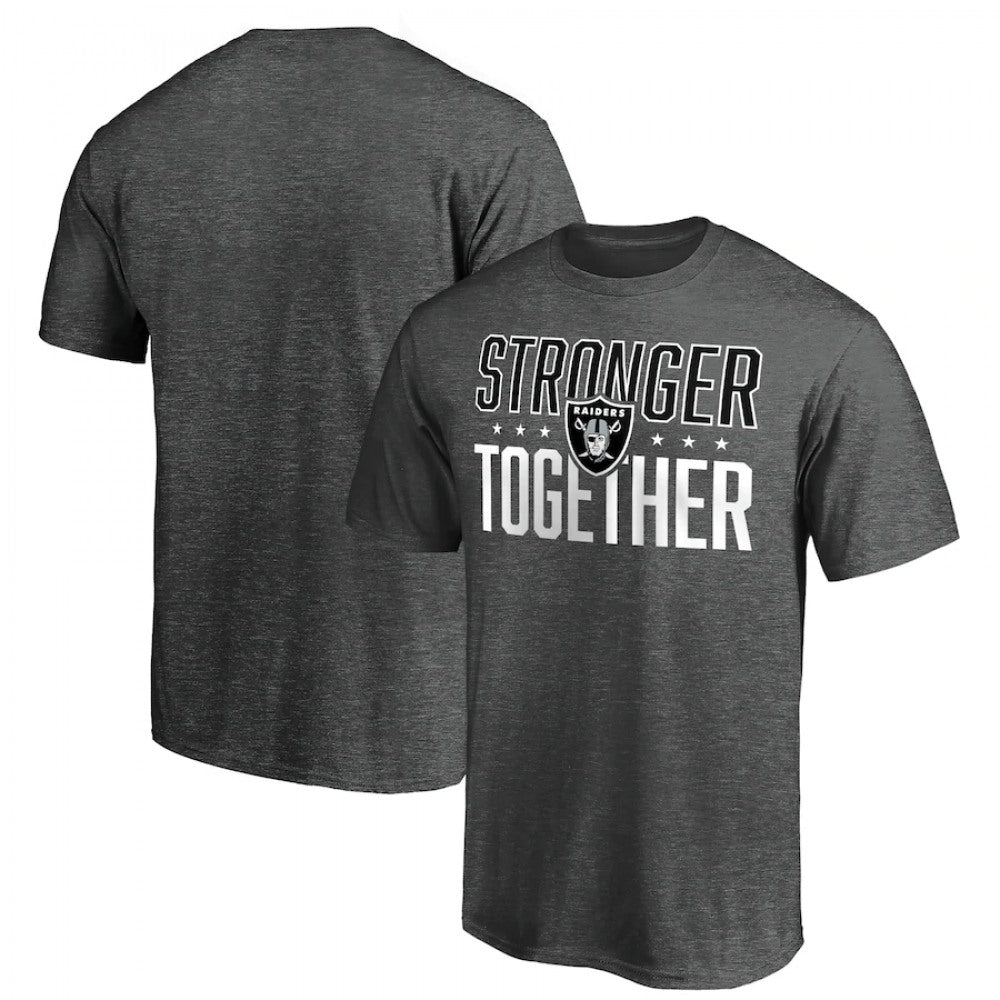 Men's Las Vegas Raiders Heather Stronger Together Space Dye T-Shirt 