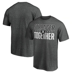 Men's Las Vegas Raiders Heather Stronger Together Space Dye T-Shirt 