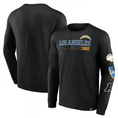 Men's Los Angeles Chargers Black High Whip Pitcher Long Sleeve T-Shirt 