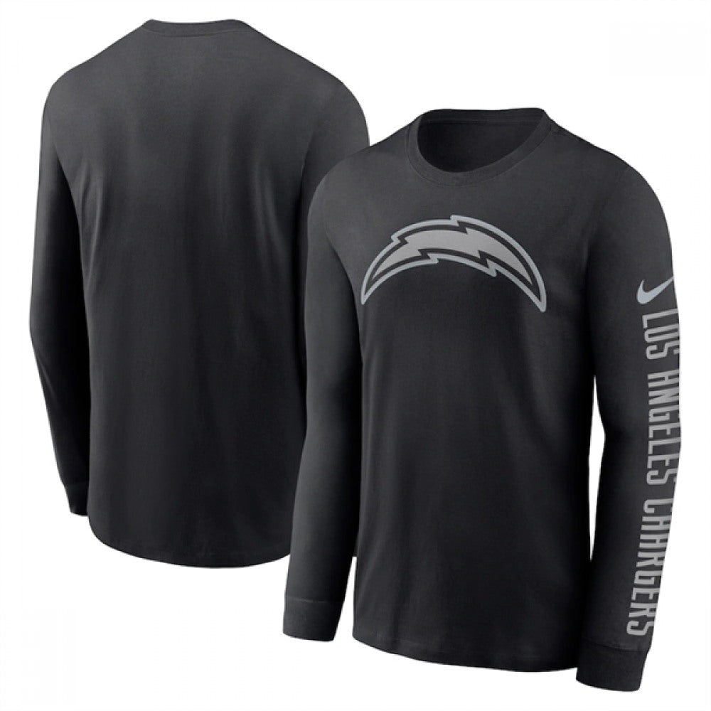 Men's Los Angeles Chargers Black Long Sleeve T-Shirt 