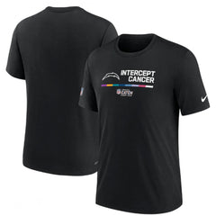 Men's Los Angeles Chargers 2022 Black Crucial Catch Performance T-Shirt 
