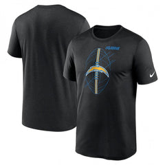 Men's Los Angeles Chargers Black Legend Icon Performance T-Shirt 