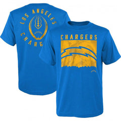 Men's Los Angeles Chargers Light Blue Preschool Liquid Camo Logo T-Shirt 