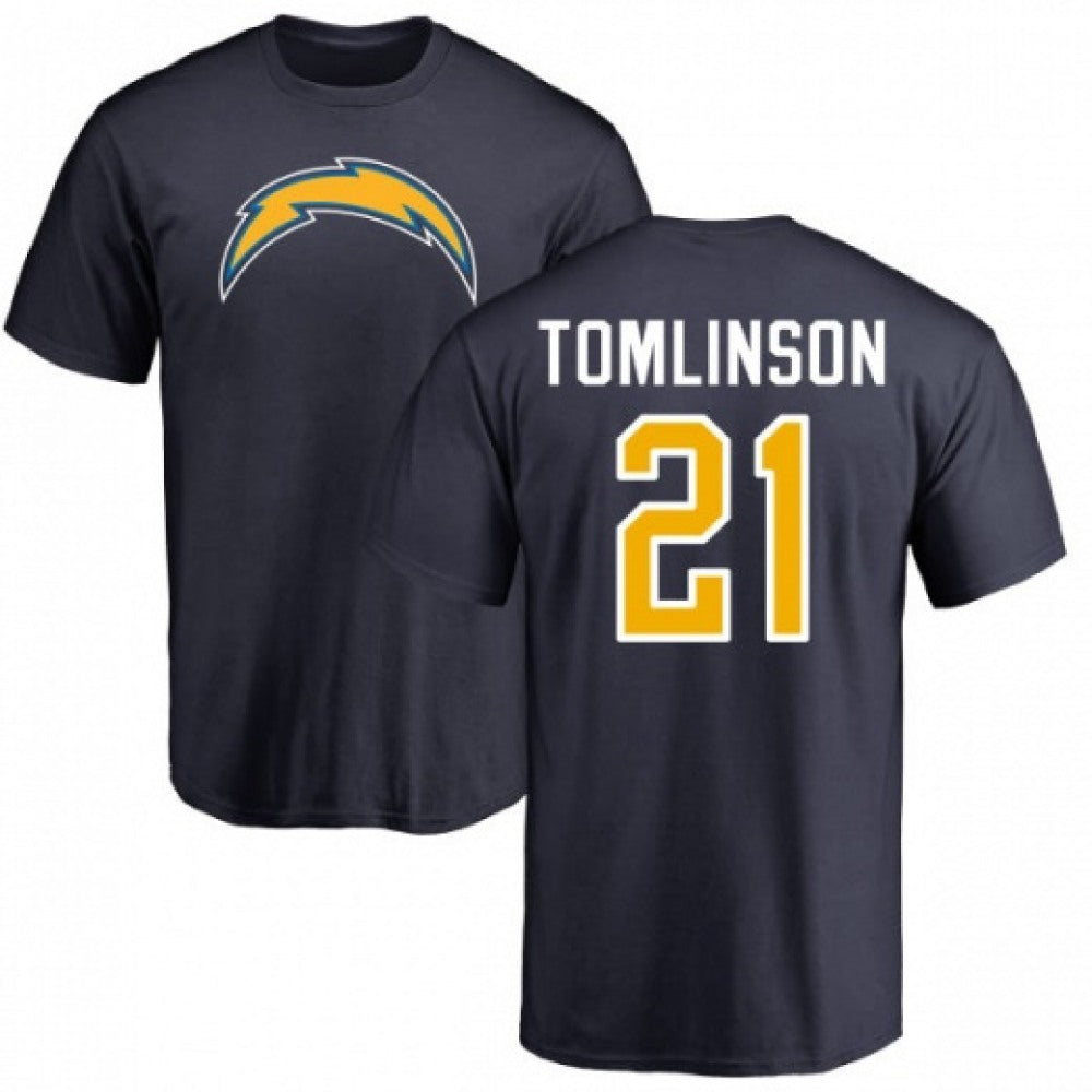 Men's Chargers #21 LaDainian Tomlinson Navy T-Shirt 