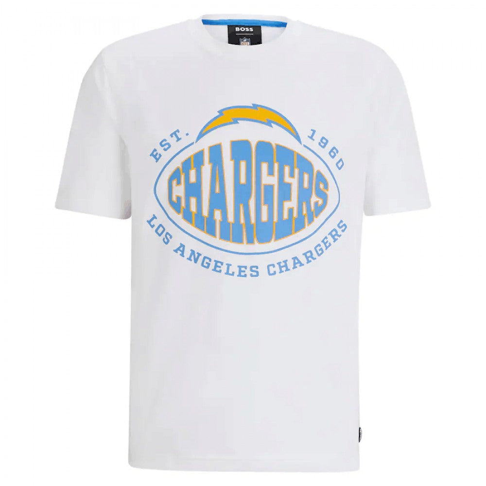 Men's Los Angeles Chargers White BOSS X Trap T-Shirt 