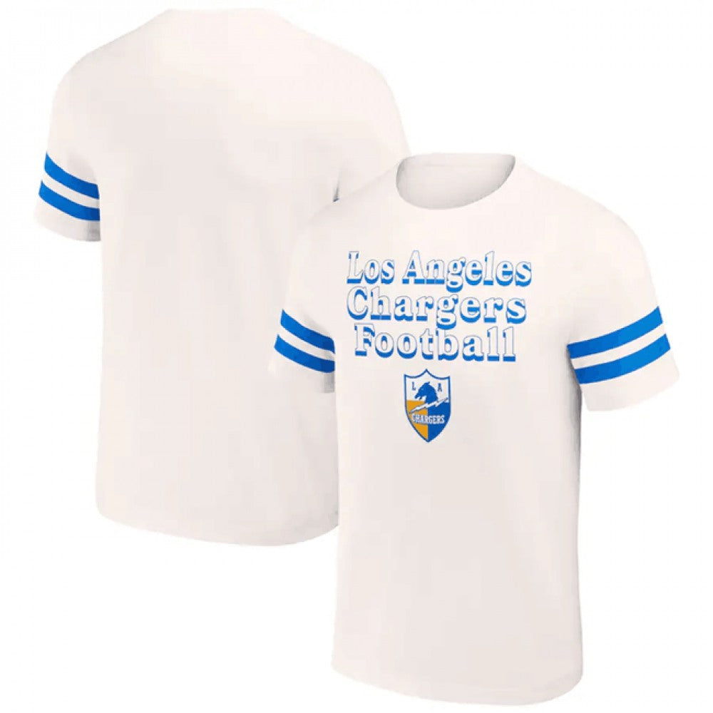 Men's Los Angeles Chargers Cream x Darius Rucker Collection Vintage T-Shirt 