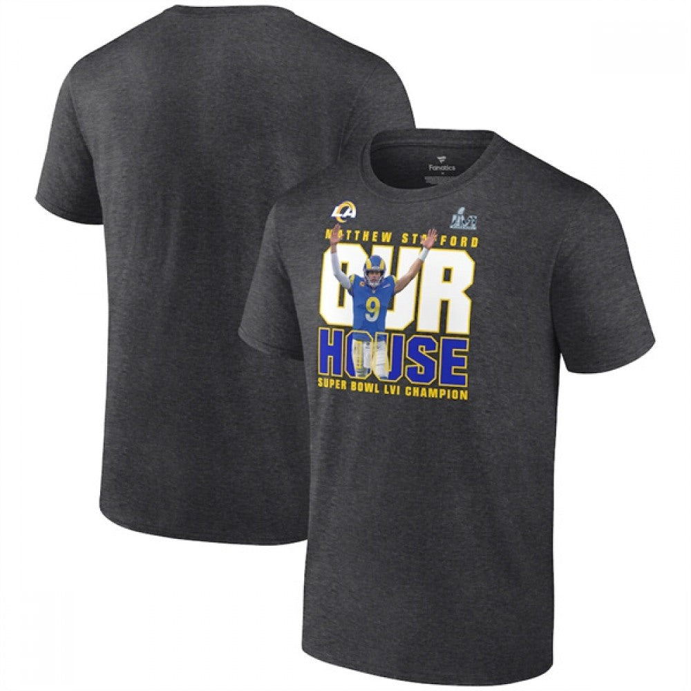 Men's Los Angeles Rams 2022 Black Super Bowl LVI Champions T-Shirt 
