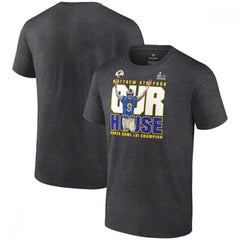 Men's Los Angeles Rams 2022 Black Super Bowl LVI Champions T-Shirt 