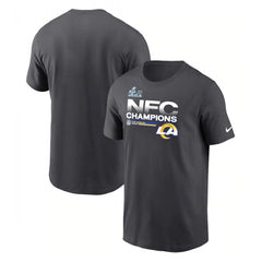 Men's Los Angeles Rams 2022 Black NFC Champions T-Shirt 