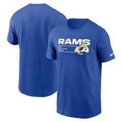 Men's Los Angeles Rams Blue Division Essential T-Shirt 