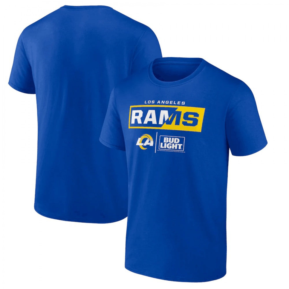 Men's Los Angeles Rams Blue x Bud Light T-Shirt 