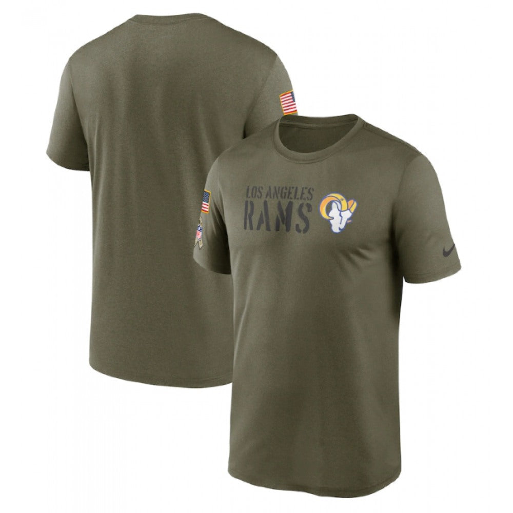 Men's Los Angeles Rams Olive 2022 Salute to Service Legend Team T-Shirt 