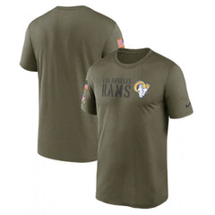 Men's Los Angeles Rams Olive 2022 Salute to Service Legend Team T-Shirt 