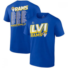 Men's Los Angeles Rams 2022 Royal Super Bowl LVI Champions T-Shirt 