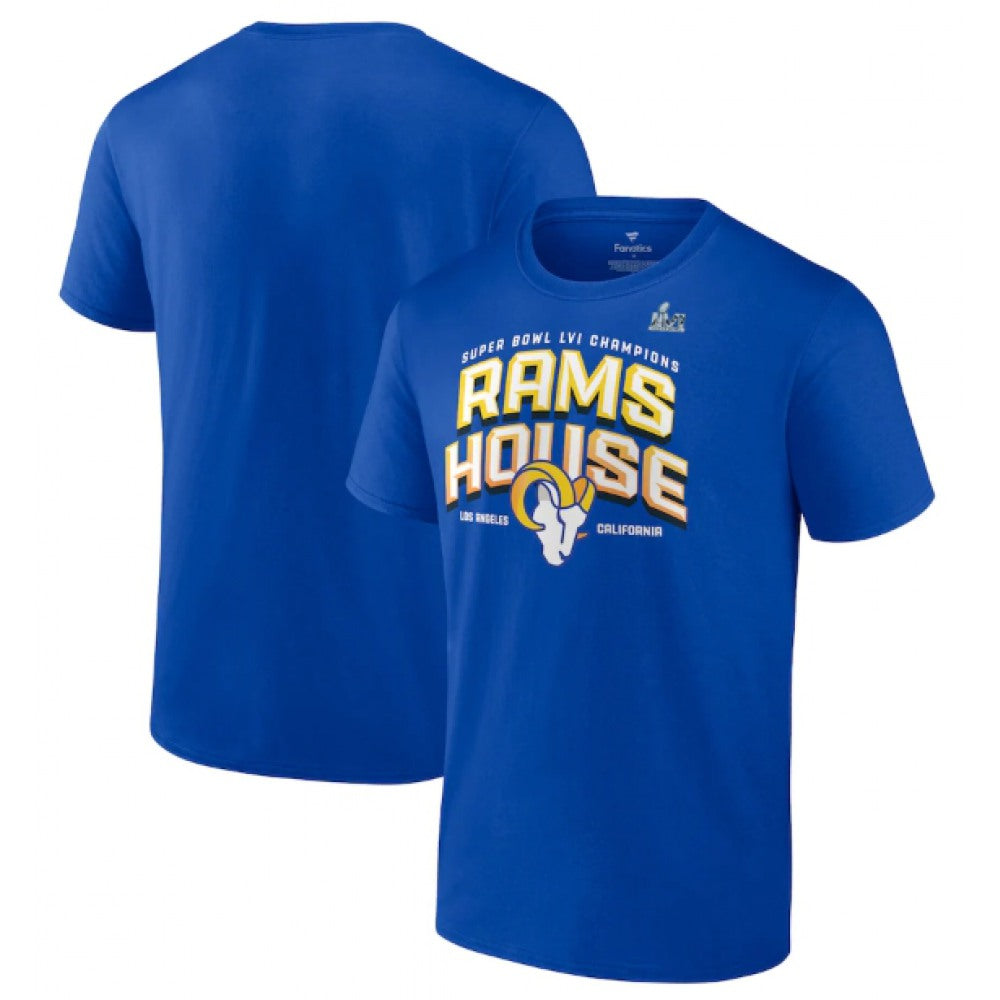 Men's Los Angeles Rams 2022 Royal Super Bowl LVI Champions Running Back Hometown T-Shirt 