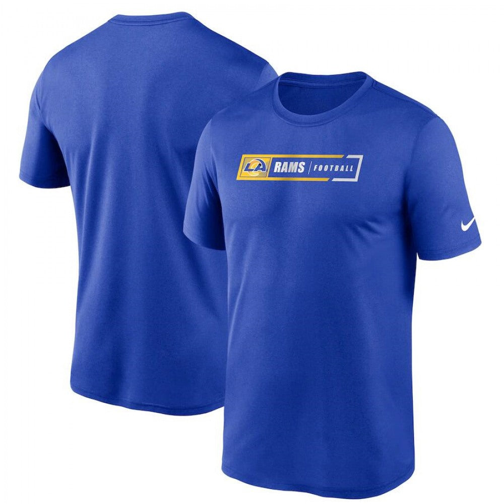 Los Angeles Rams Royal Fan Gear Legend Football Performance T-Shirt 