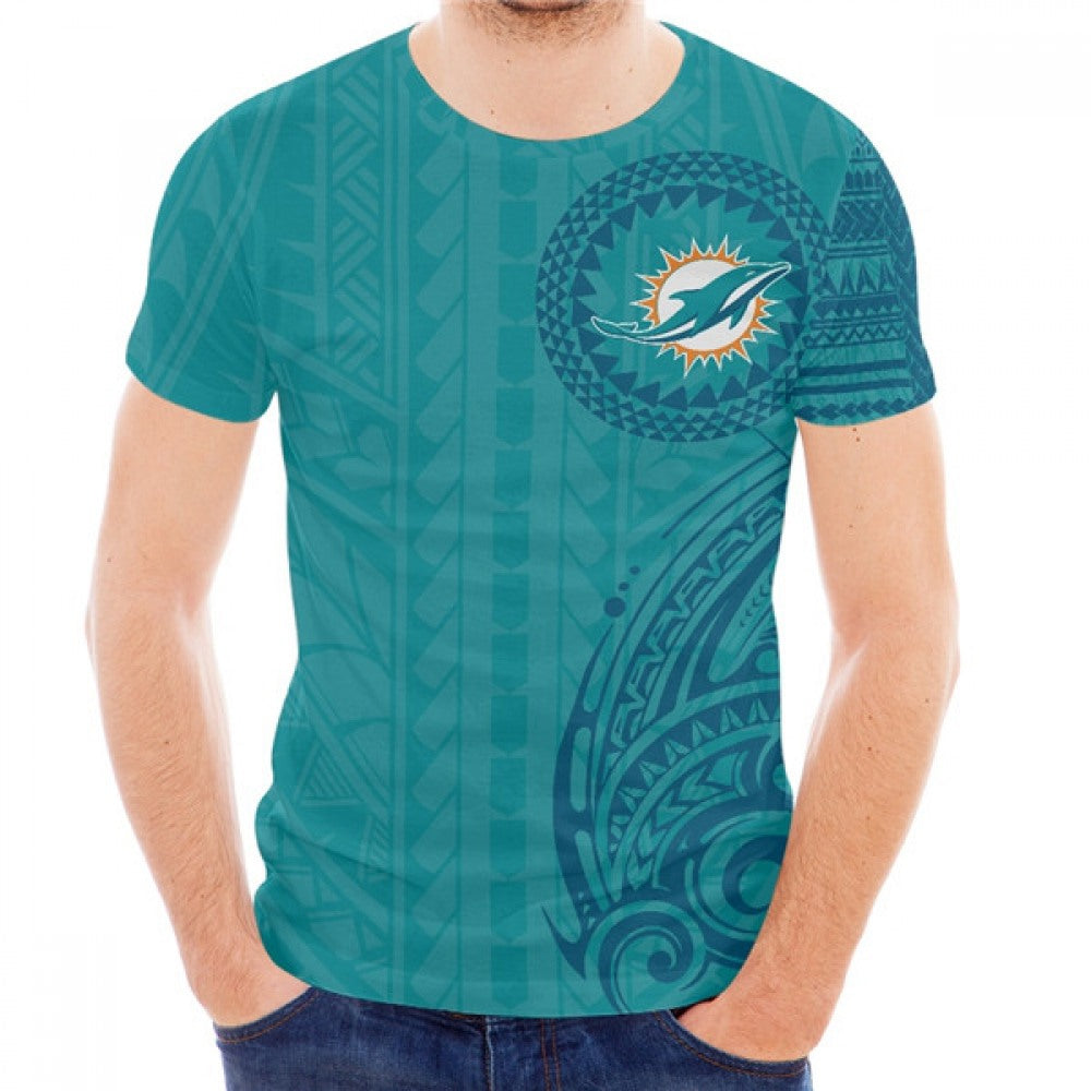 Men's Miami Dolphins Aqua T-Shirt 