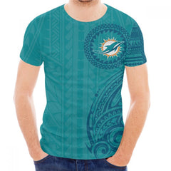 Men's Miami Dolphins Aqua T-Shirt 