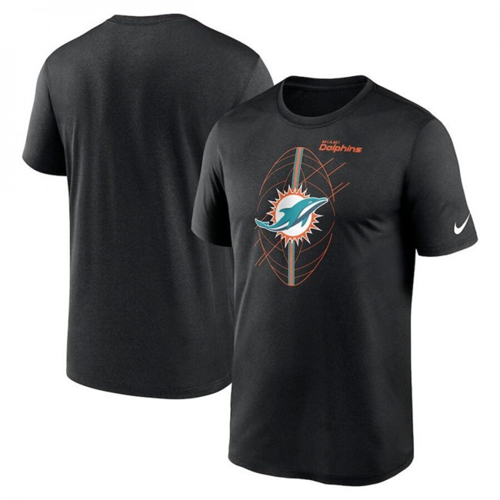 Men's Miami Dolphins Black Legend Icon Performance T-Shirt 