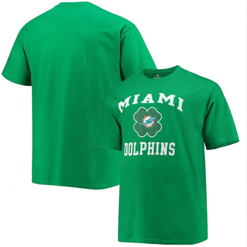 Men's Miami Dolphins Kelly Green Big & Tall St. Patrick's Day Celtic T-Shirt 