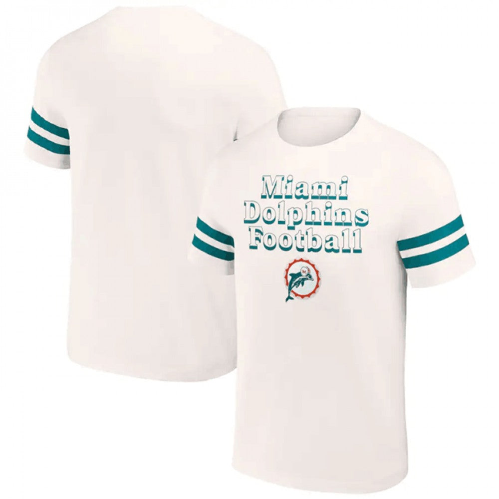 Men's Miami Dolphins Cream x Darius Rucker Collection Vintage T-Shirt 