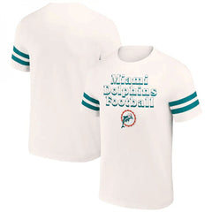 Men's Miami Dolphins Cream x Darius Rucker Collection Vintage T-Shirt 