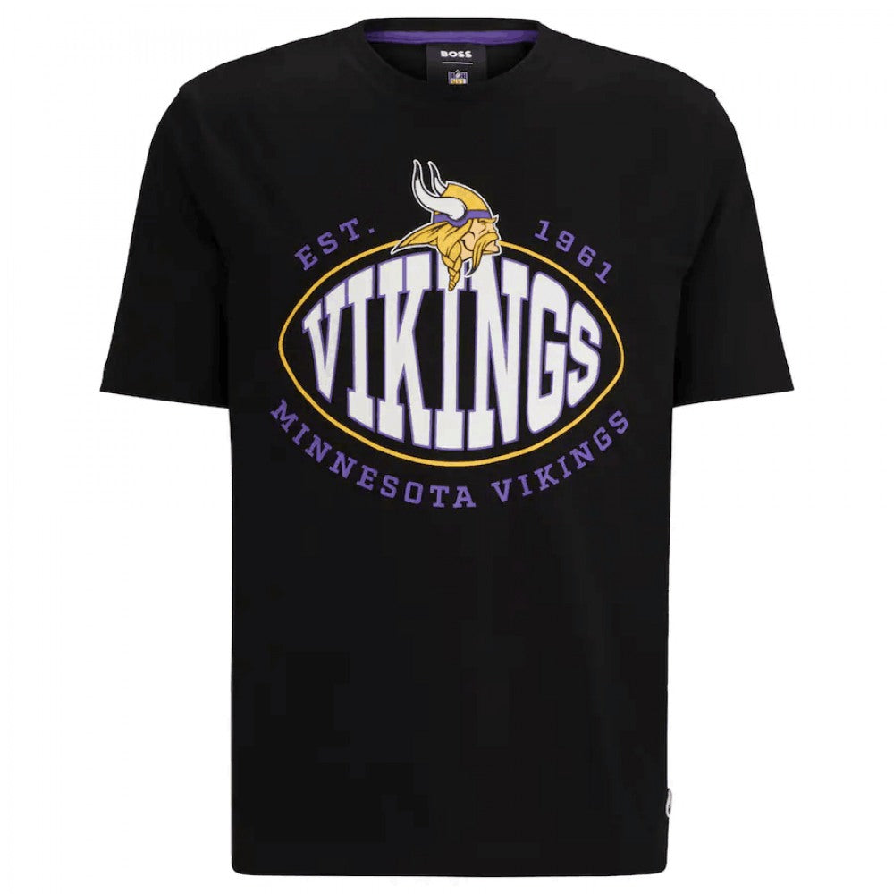 Men's Minnesota Vikings Black BOSS X Trap T-Shirt 