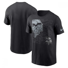 Men's Minnesota Vikings Black T-Shirt 