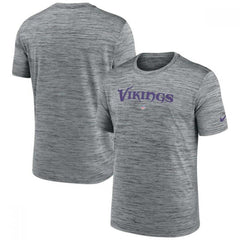 Men's Minnesota Vikings Grey Velocity Performance T-Shirt 