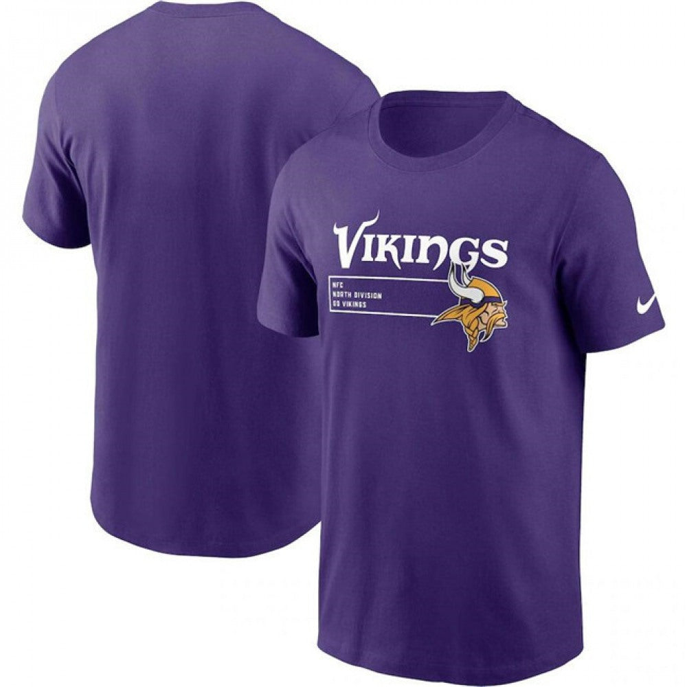 Men's Minnesota Vikings Purple Division Essential T-Shirt 