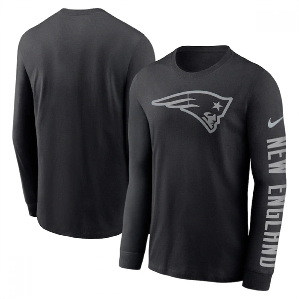 Men's New England Patriots Black Long Sleeve T-Shirt 