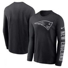 Men's New England Patriots Black Long Sleeve T-Shirt 