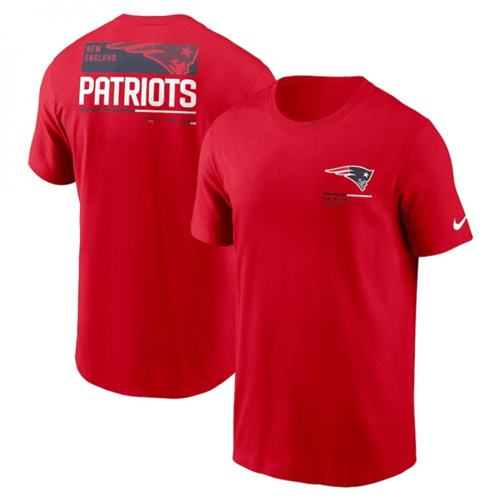 Men's New England Patriots Red Team Incline T-Shirt 
