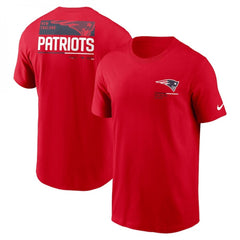 Men's New England Patriots Red Team Incline T-Shirt 