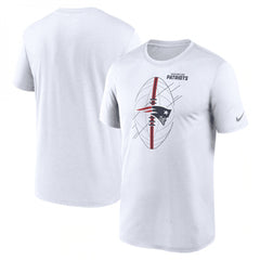 Men's New England Patriots White Legend Icon Performance T-Shirt 