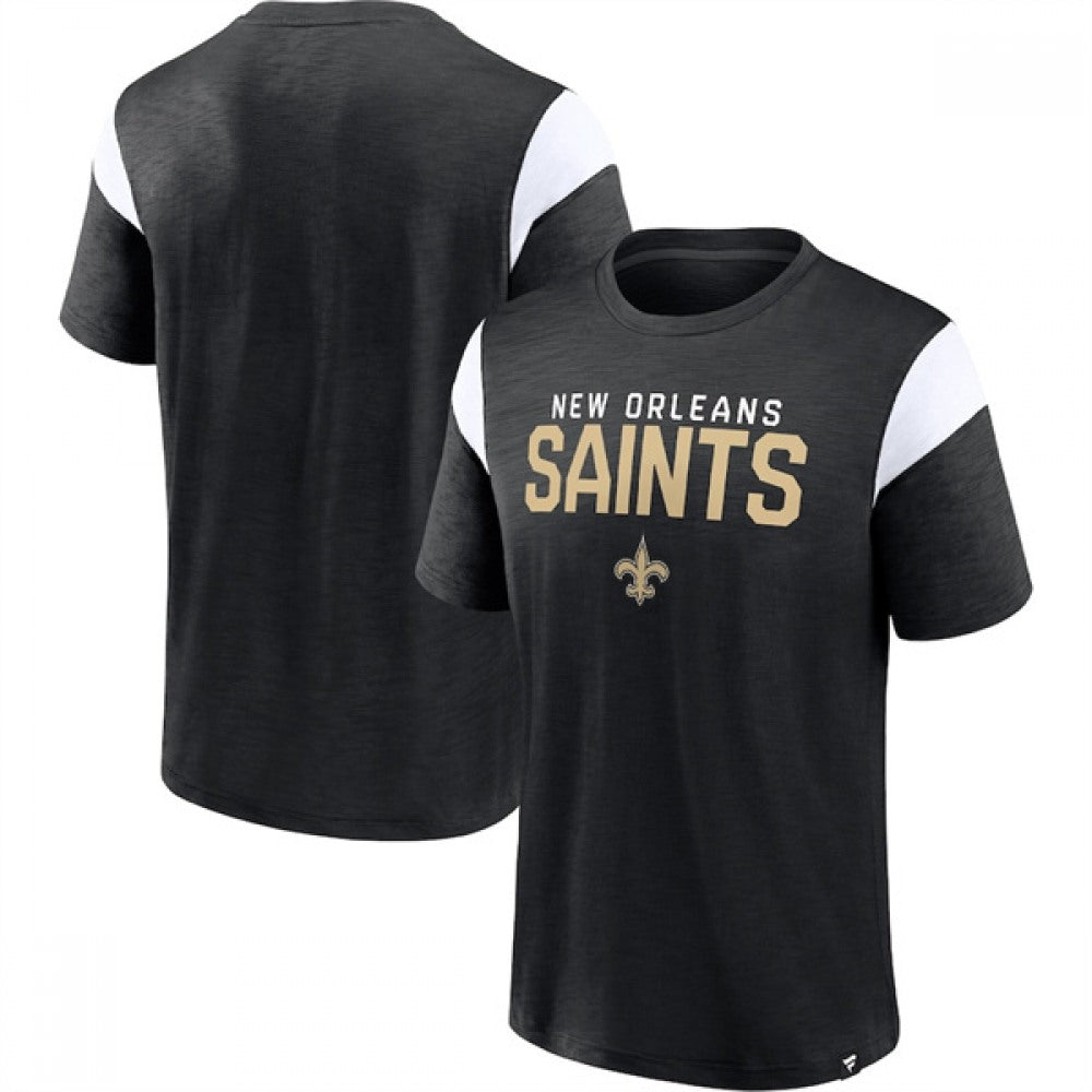 Men's New Orleans Saints Black/White Home Stretch Team T-Shirt 