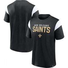 Men's New Orleans Saints Black/White Home Stretch Team T-Shirt 