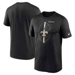 Men's New Orleans Saints Black Legend Icon Performance T-Shirt 